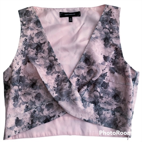 Robert rodrigues crisscross crop top size 6 - Picture 3 of 6